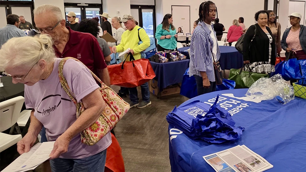 Attendees at a Houston Dister Preparedness Clinic