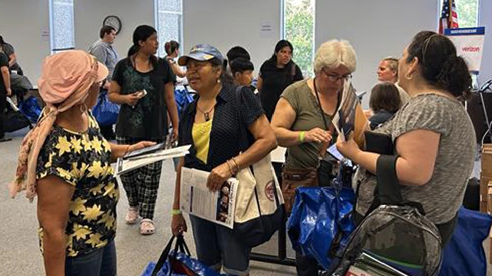 Attendees at a Houston United We Prepare disaster preparedness workshop