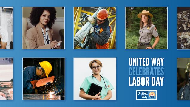 collage of different workers
