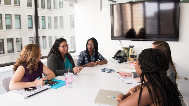 Women in a meeting room