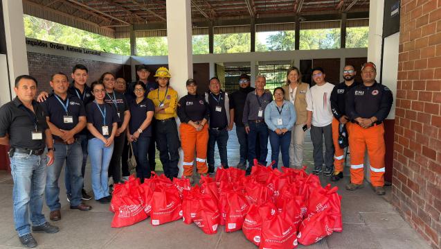 Group of disaster relief responders in Guatemala