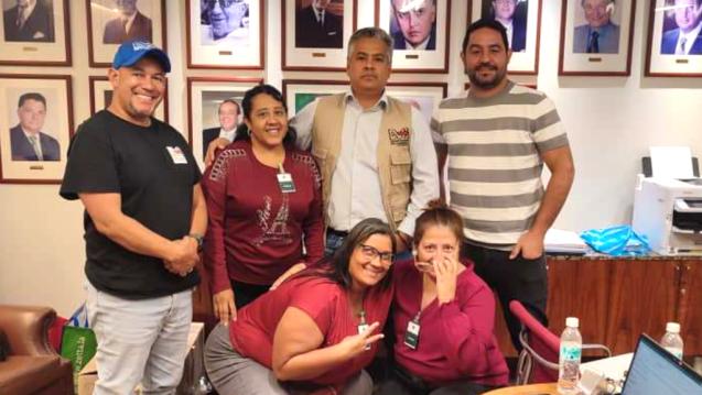 Members of the United Way of Venezuela team