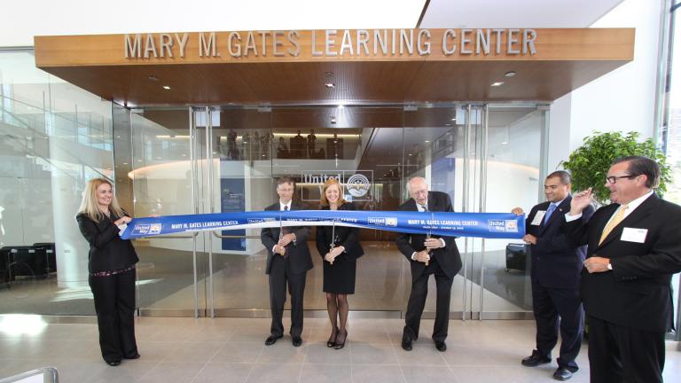 Gates family cuts the ribbon on Mary Gates Learning Center at United Way Worldwide