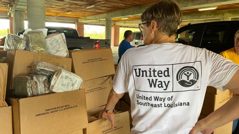 United Way Volunteer during Katrina Recovery