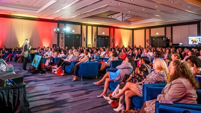 Event venue full of attendees