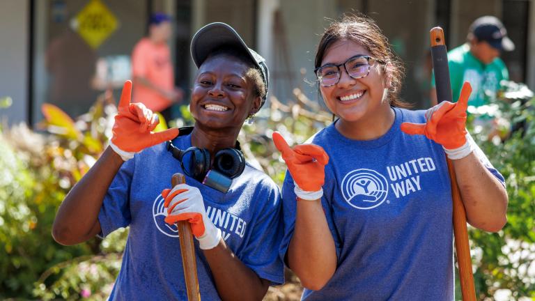 Two United Way Volunteers