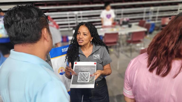 Preparedness workshop attendees in Houston
