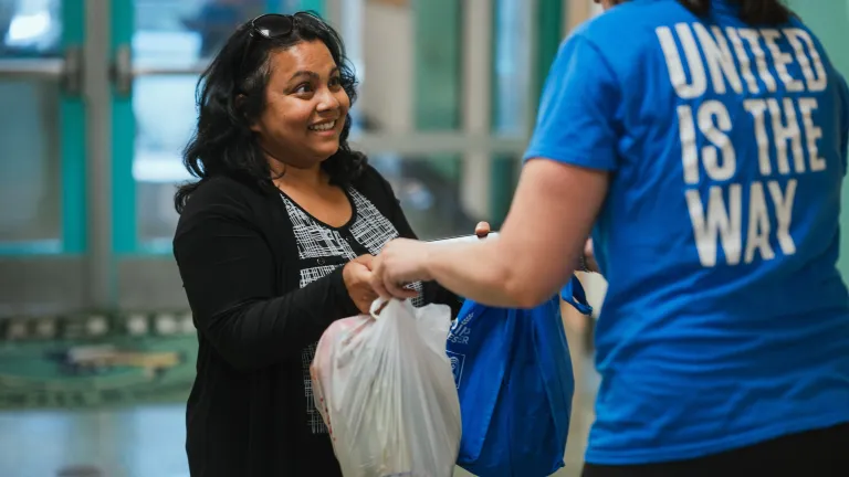 Woman Collecting Essentials
