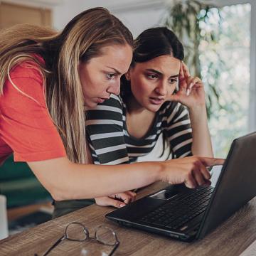 Women using a laptop