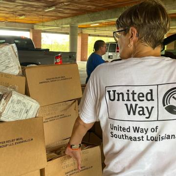 United Way Volunteer during Katrina Recovery