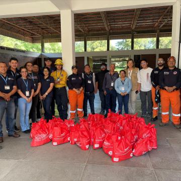 Group of disaster relief responders in Guatemala