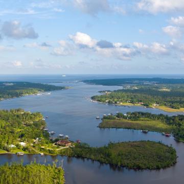 Dog River in Southwest Alabama
