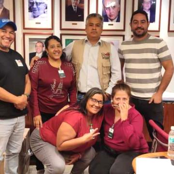 Members of the United Way of Venezuela team