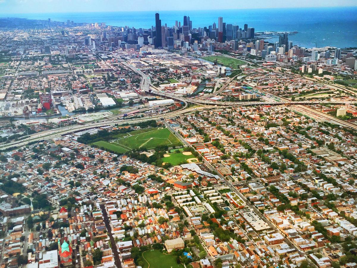 Aerial photo of Chicago