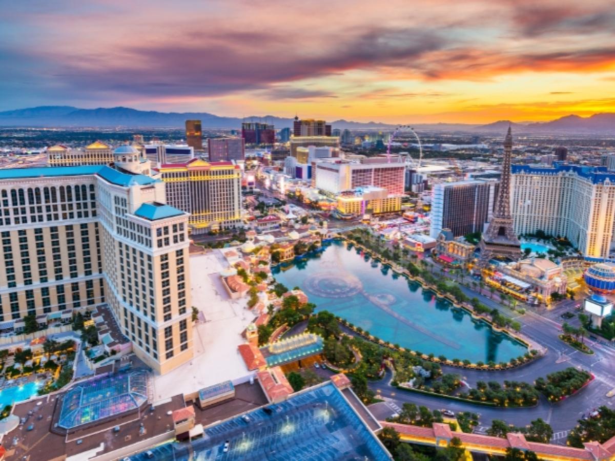Aerial photo of Las Vegas